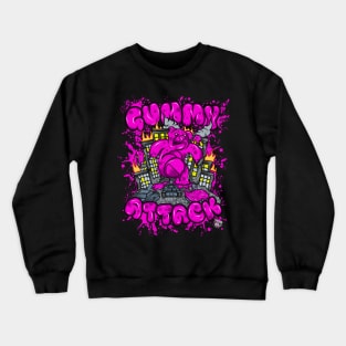 Attack of the Gummybear Pink Crewneck Sweatshirt